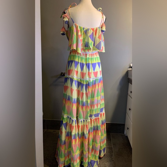 Place Nationale X Revolve Le Camus Mosaic Tiered Sun Dress. Size M. EUC - Picture 4 of 15